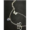 Image 2 : Silver Tone Double Strands Chain w/ Butterfly Pendants Necklace, Very Long