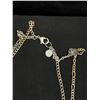 Image 3 : Silver Tone Double Strands Chain w/ Butterfly Pendants Necklace, Very Long