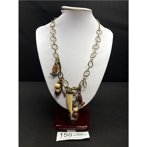 Vintage Chain w/ Pendants Necklace
