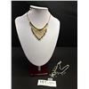 Image 1 : 2 Rhinestones + Pearls Necklaces