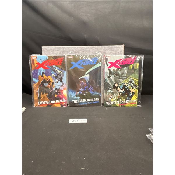 2010 Marvel Series Uncanny X-Force Graphic Novel Digests x3 Dark Angel Saga 1) The Apocolypse Soluti