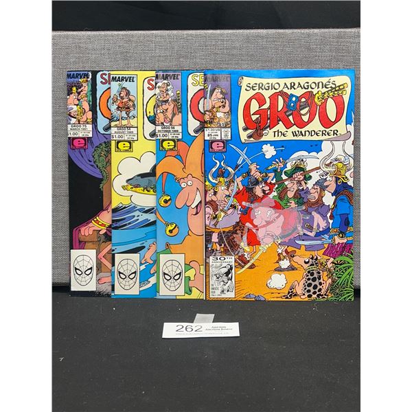 Lot of 4 Marvel Segio Aragobe's Groo - The Wanderer