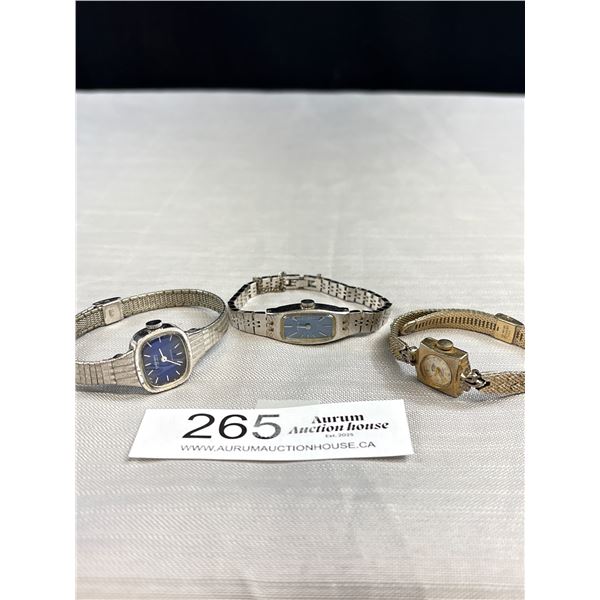 3 Vintage Mechanical Ladies Watches