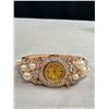 Image 4 : Pearls Necklace, Pearl Bangle + Pearls/Rhinestones Hinged Bangle Watch