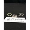 Image 1 : 4 Silver Tone Rings