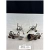Image 2 : Collectible Lot of Handmade Artwork From Spark Plugs and Scrap Metal + A Very Old Lock with No Key