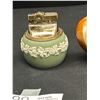 Image 3 : Lot of 3 Vintage Pottery Tabletop Lighters Wedgewood Etc