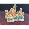 Image 1 : Hand-Painted Ceramic Figurine Set Featuring Woodland Animals