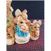 Image 5 : Hand-Painted Ceramic Figurine Set Featuring Woodland Animals