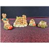 Image 1 : Four Decorative Resin Figurines, Including Mice and Woodland Scenes