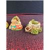 Image 3 : Four Decorative Resin Figurines, Including Mice and Woodland Scenes