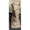 Image 3 : Soapstone Carvings of Standing Buffalo on Cliff and Scenic Etching