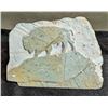 Image 7 : Soapstone Carvings of Standing Buffalo on Cliff and Scenic Etching