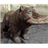 Image 1 : Wooden Bear Sculpture Holding Fish