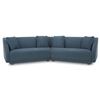 Image 3 : Fraser 2 Piece Modular Sofa Deep Blue by Sterling House Interiors - 128in x 34.29in x 31.5in