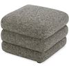 Image 2 : Moe's Lowtide Fabric Ottoman/Footstool - MSRP: $429.00 - approx. 22in x 22in x 17in