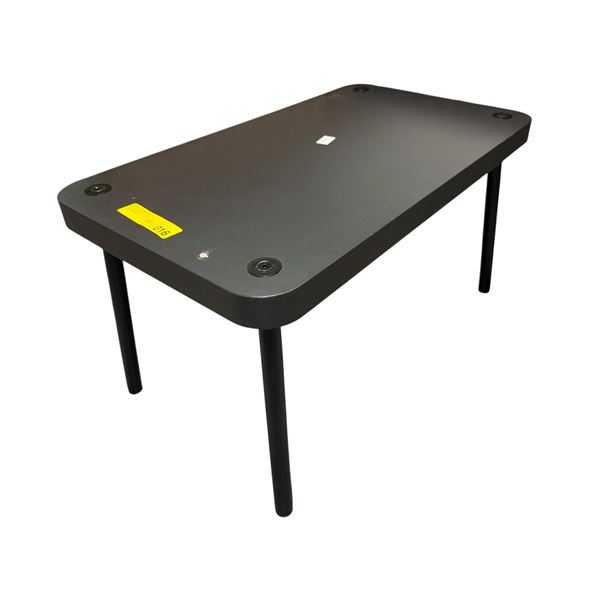Minimalist Matte Black Coffee Table 27 1/2in x 16in x 15in