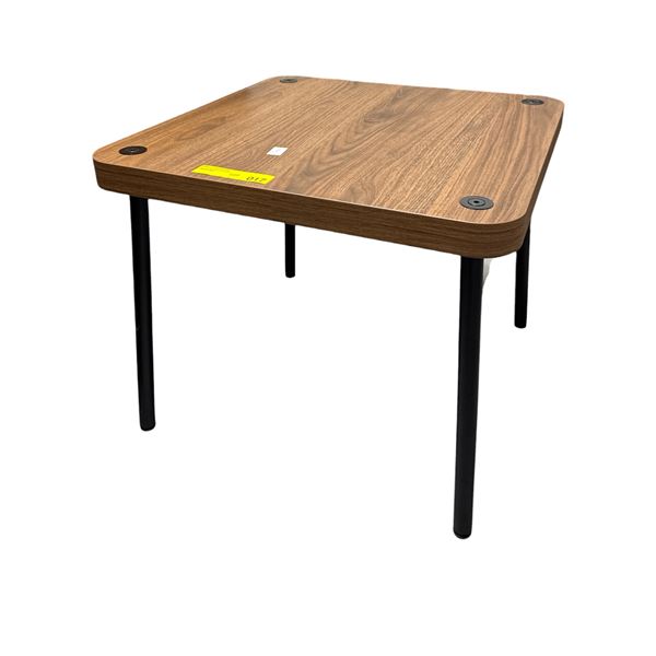 Minimalist Brown Coffee Table - approx. 21 1/2in x 21 1/2in x 18in