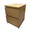 Image 2 : Set of two 2 drawer side table from set dec - 16in x 19in x 22in