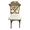 Image 2 : Set of 4 Weathered Oak Crossback Dining Chairs from set dec