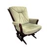 Image 1 : Dutailier Wood Glider Rocker Chair with Sage Cushions