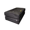 Image 1 : Modern Charcoal Grey Textured Fabric Ottoman Bench - approx. 41in x 24in x 16in