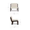 Image 3 : Moe's Edie Accent Chair Ivory - 32.3in W x 28.7in D x 30in H - RV $1,299