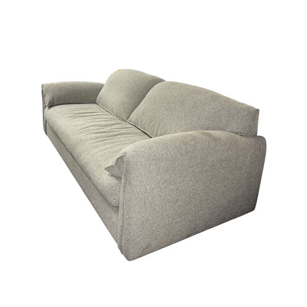 Stylus Stylus Modern Light Grey Textured Fabric Sofa - approx. 84in x 41in x 32in