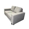 Image 1 : Modern Light Grey/Blue Microfiber 2-Seater Loveseat