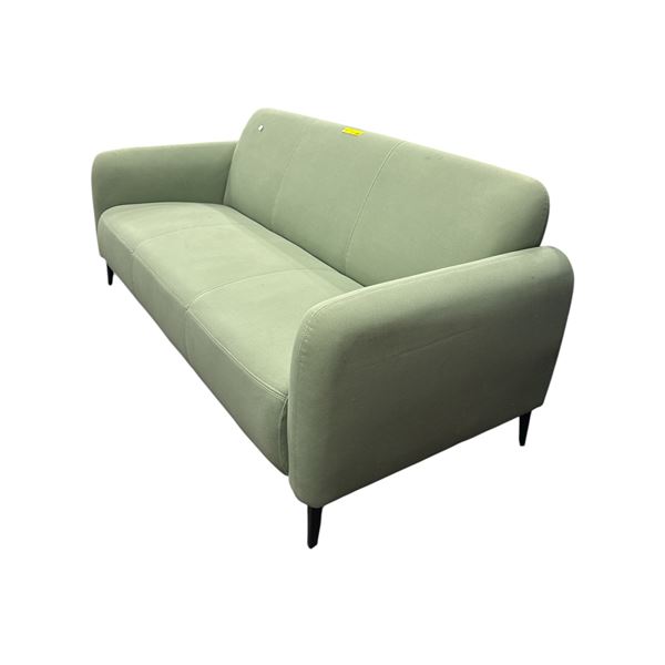 Modern Sage Green Velvet Sofa with Tapered Legs - approx. 70in x 31in x 31in