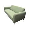 Image 1 : Modern Sage Green Velvet Sofa with Tapered Legs - approx. 70in x 31in x 31in