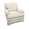 Image 1 : Traditional Cream Patterned Armchair with Rolled Arms