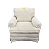 Image 2 : Traditional Cream Patterned Armchair with Rolled Arms