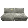 Image 1 : Sunday's Movie Night Charcoal Grey 2-Piece Armless Sectional Sofa - RV: $2400