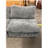 Image 2 : Sunday's Movie Night Charcoal Grey 2-Piece Armless Sectional Sofa - RV: $2400