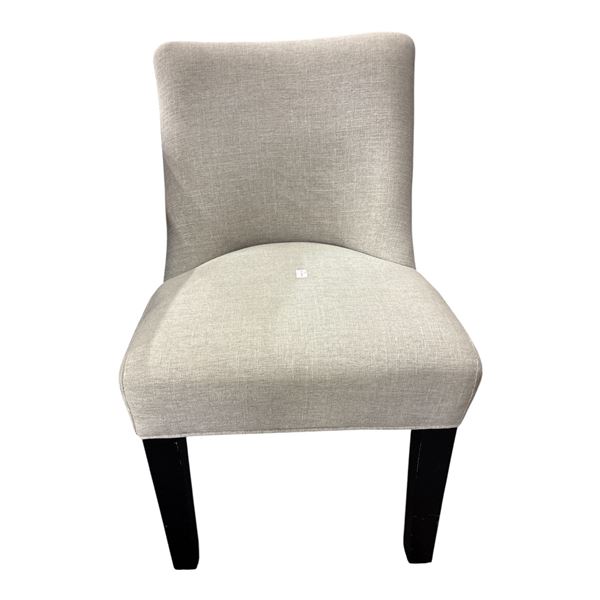 The Living Lab Modern Grey Linen Dining Chair