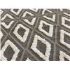 Image 3 : Modern Geometric Shag Area Rug approx. 8.5x12ft - Grey/Cream