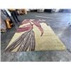 Image 3 : Contemporary Large Leaf Pattern Area Rug - Earth Tones - approx. 10ft x 8ft