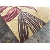 Image 4 : Contemporary Large Leaf Pattern Area Rug - Earth Tones - approx. 10ft x 8ft