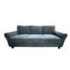 Image 1 : Contemporary Deep-Seated Chenille Fabric 3 Seater Sofa - approx. 80in