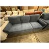 Image 2 : Contemporary Deep-Seated Chenille Fabric 3 Seater Sofa - approx. 80in