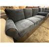 Image 3 : Contemporary Deep-Seated Chenille Fabric 3 Seater Sofa - approx. 80in