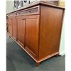 Image 2 : Mid-Century Modern Brown Wood Buffet Sideboard with Woven Accent Drawers - approx. 73 x 20 1/2in D x