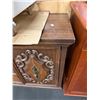 Image 2 : Vintage Ornate Dark Oak Credenza Sideboard with Carved Details - approx. 63 x 18 1/2in x 30 1/2in H