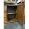 Image 3 : Vintage Ornate Dark Oak Credenza Sideboard with Carved Details - approx. 63 x 18 1/2in x 30 1/2in H