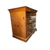 Image 1 : Rustic Solid Pine 3-Drawer Dresser Chest with Open Media Shelf - approx. 40 x 23 x 35 1/2in