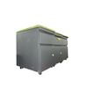 Image 2 : Set of three 2 drawer office rolling cabinet with cushion - approx. 14 x 19 1/2in x 22in H