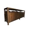 Image 1 : Industrial Style Dark Walnut Long TV Stand Media Console Cabinet - approx.