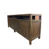 Image 2 : Industrial Style Dark Walnut Long TV Stand Media Console Cabinet - approx.