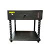 Image 2 : Moe's Home Collection Martha Solid Oak Nightstand Brown Barley Twist Side Table - approx. 26 x 18 x 